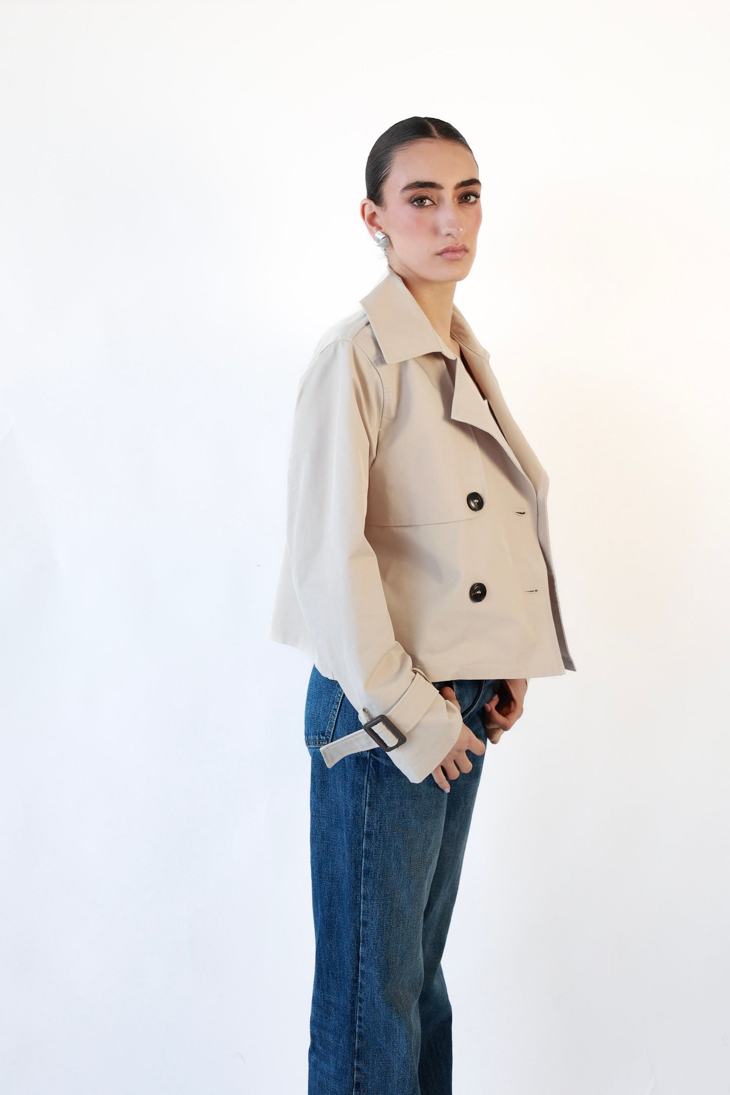 Emily Crop Trench Coat