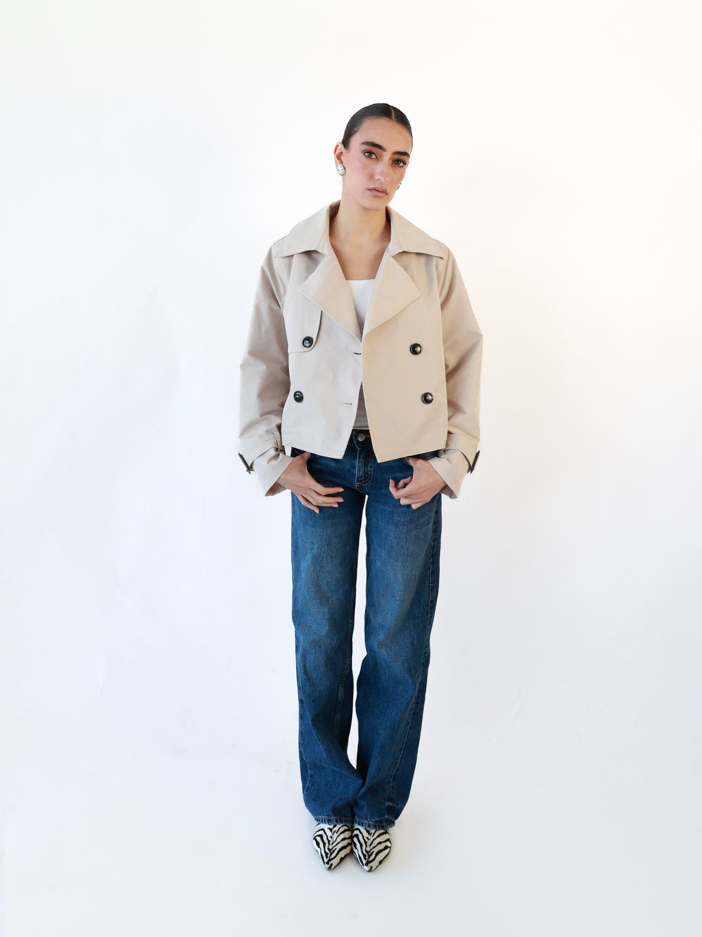 Emily Crop Trench Coat