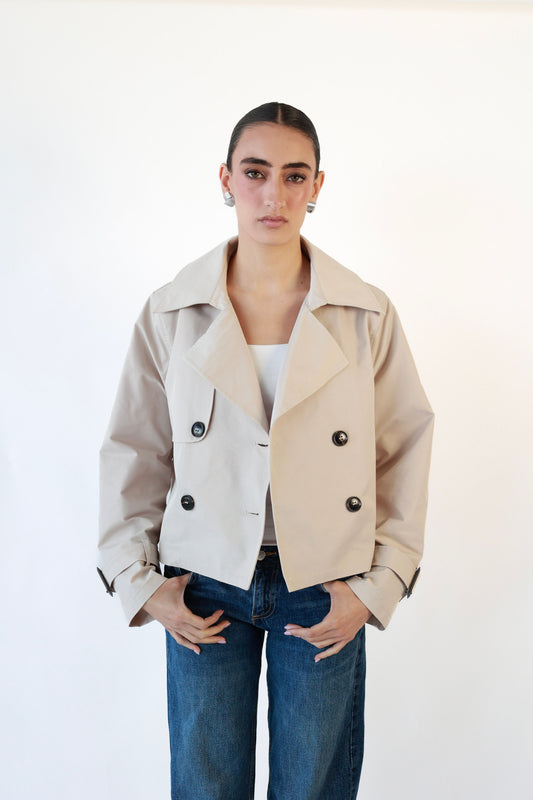Emily Crop Trench Coat