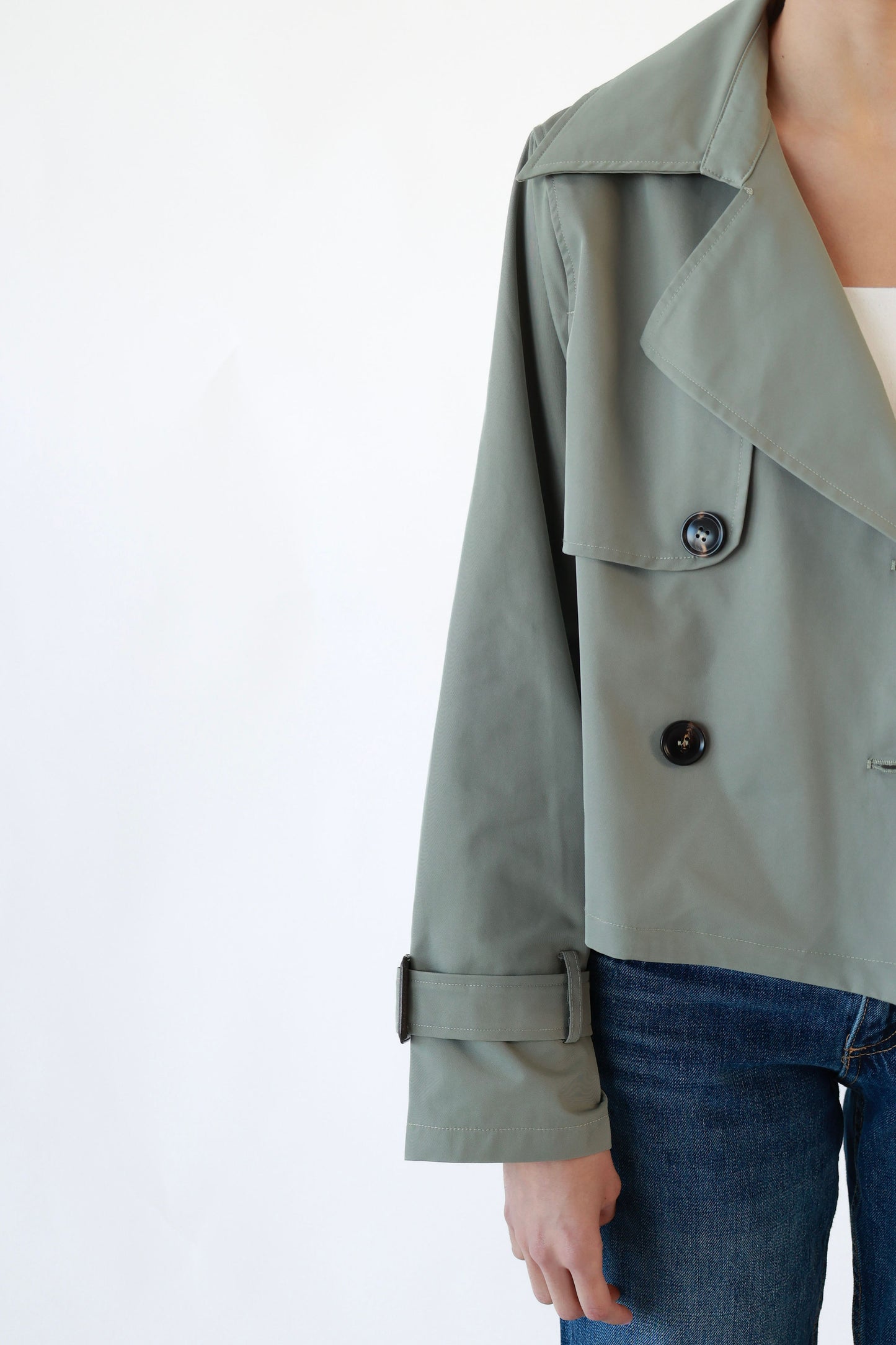 Mindy Crop Trench Coat